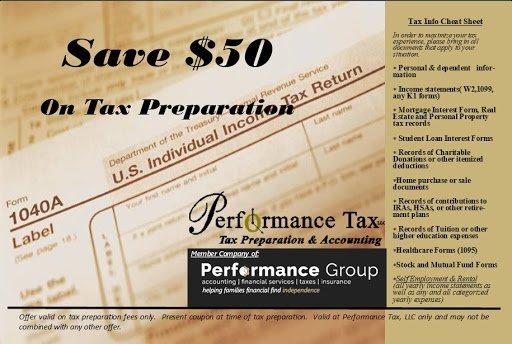 Tax preparation service Pendleton – Performance Group – Tax Accounting Payroll and Insurance