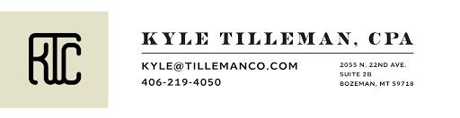 Chartered accountant Bozeman – Kyle Tilleman CPA