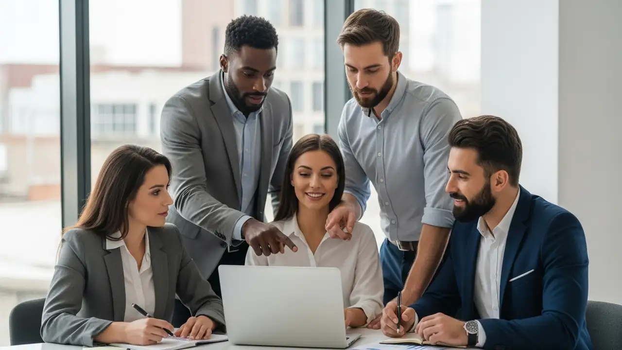 Accountant preparing state returns for multi-state business