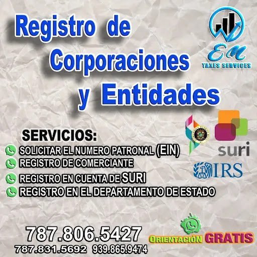 Bookkeeping Service Hormigueros – EM TAXES SERVICE