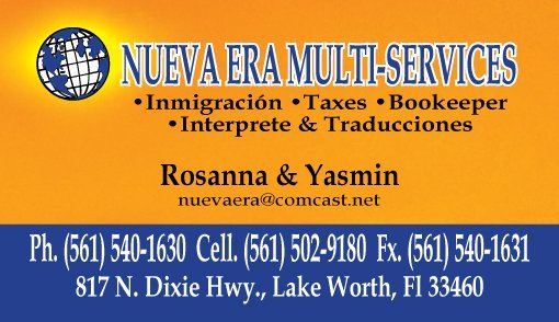 Bookkeeping Service Lake Worth Beach – Nueva Era Multi-Services