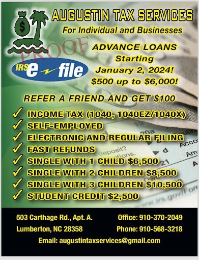 Bookkeeping Service Lumberton – Augustin Tax Services