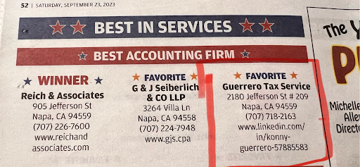 Bookkeeping Service Napa – Guerrero Tax Services