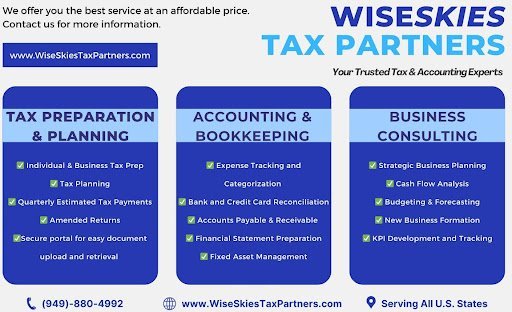 Bookkeeping Service Pensacola – WiseSkies Tax Partners