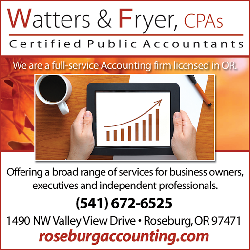Bookkeeping Service Roseburg – Watters + Fryer  CPAs