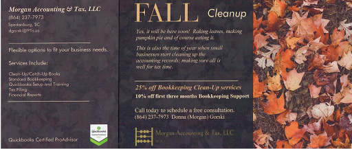 Bookkeeping Service Spartanburg – Morgan Accounting & Tax  LLC