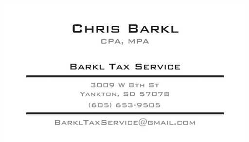 Bookkeeping Service Yankton – Barkl Tax Service